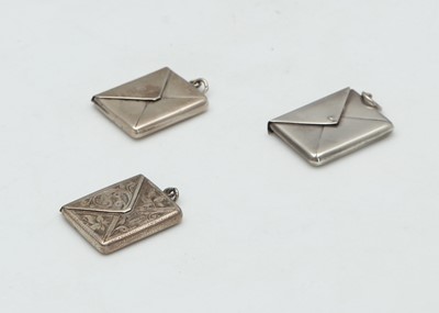 Lot 52A - Two Antique Edwardian Sterling Silver stamp...