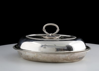 Lot 652 - Antique George V Sterling Silver entree dis by...