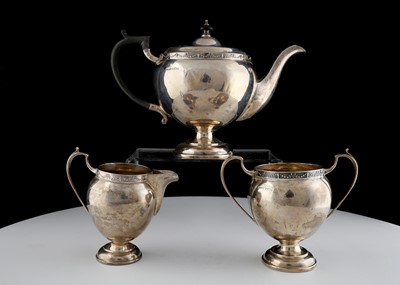 Lot 733 - Antique George V Sterling Silver tea set by...