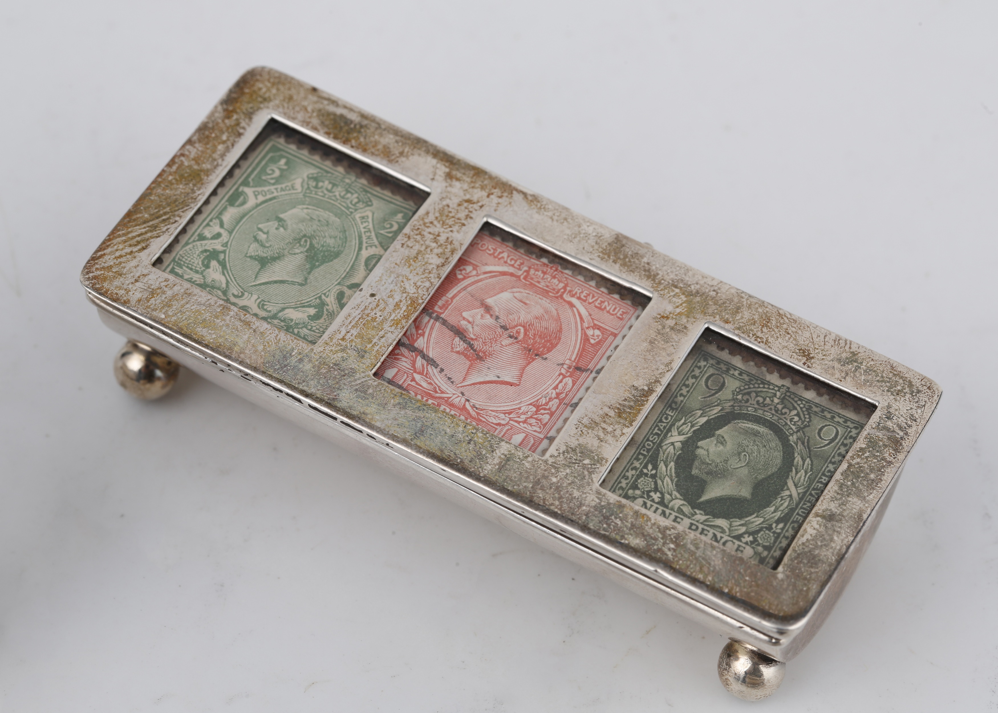 Lot 624 Four Antique Edwardian Sterling Silver Stamp lot-624-four-antique-edwardian-sterling-silver-stamp