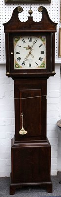 Lot 35 - A George III mahogany cased, arched top...