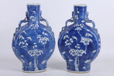 Lot 18 - A pair of 19th Century Chinese porcelain blue...