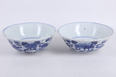 Lot 85 - A pair of 19th Century Chinese blue and white...