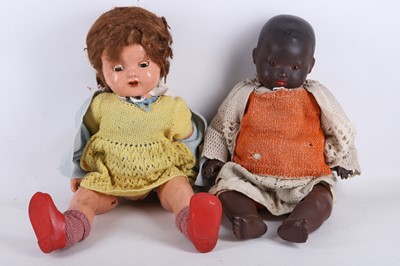 Lot 72 - An Armand Marseilles black childs' doll, 50cm...