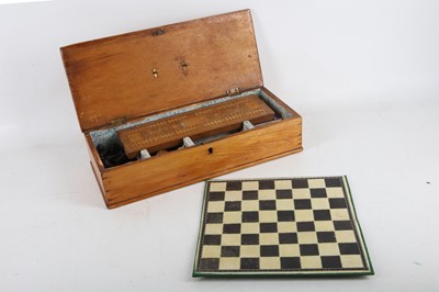 Lot 107 - An early 20th Century oak cased game companion,...