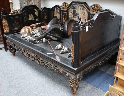 Lot 167 - A Chinese opium bed.