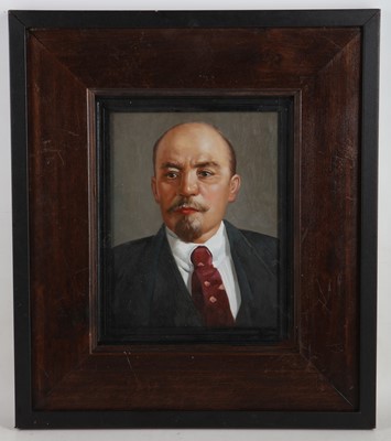 Lot 50 - An oil painting portrait of Russian Communist...