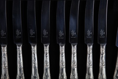 Lot 57 - A canteen of Sheffield silver plated cutlery...