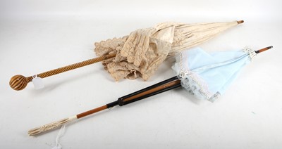 Lot 110 - Two Edwardian parasols.