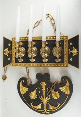 Lot 147 - Empire style wall light after Thomas Hope, 4...