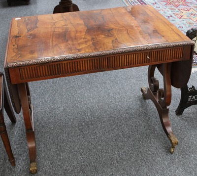 Lot 305 - An attractive Victorian rosewood sofa table,...