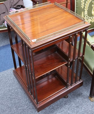 Lot 198 - A good quality Edwardian mahogany revolving...