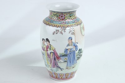 Lot 383 - A Chinese Republican style famille rose...