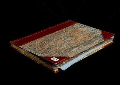 Lot 396 - A leather bound album of various 18th / 19th...