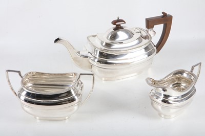 Lot 331 - A Walker & Hall 3 piece Silver plated tea set....