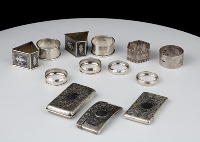 Lot 504 - A mixed lot of Antique Sterling Silver items...