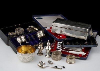 Lot 514 - A mixed lot of Antique Sterling Silver items...