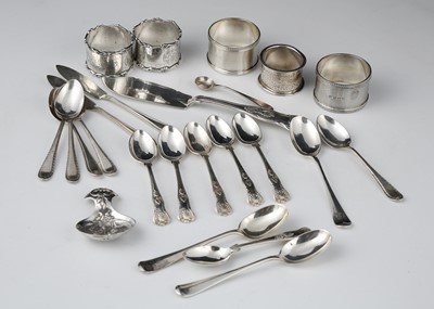 Lot 517 - A mixed lot of Antique Sterling Silver items...