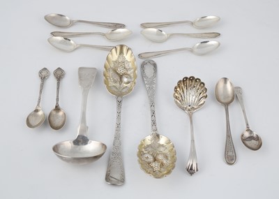 Lot 520 - A mixed lot of Antique Sterling Silver...