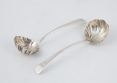 Lot 564 - Pair of Antique George III Sterling Silver...