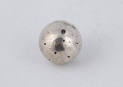 Lot 602 - Antique George III Sterling Silver pomander...