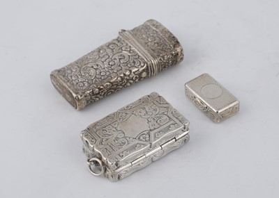 Lot 603 - Antique Victorian Sterling Silver vinaigrette...