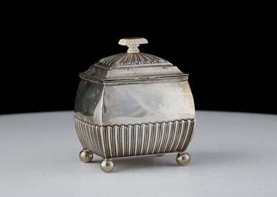 Lot 616 - Antique Victorian Sterling Silver tea caddy by...