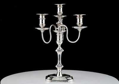 Lot 642 - Antique Victorian Sterling Silver candelabrum...