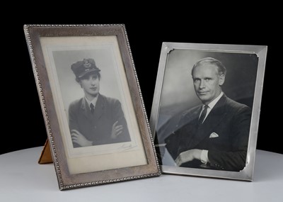 Lot 646 - Two Antique Sterling Silver photograph frames...