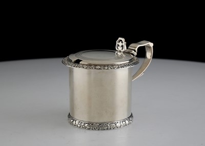 Lot 669 - Antique Victorian Sterling Silver mustard pot...