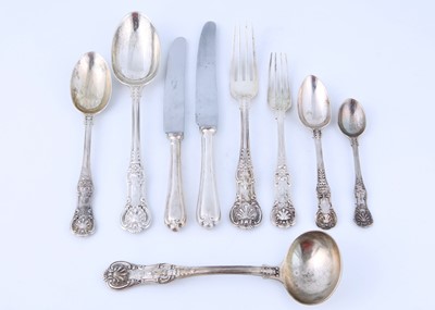 Lot 537 - Antique Edwardian Sterling Silver canteen of...