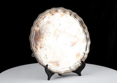 Lot 697 - Antique Sterling Silver salver by C F Hancock...