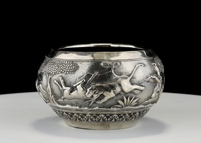 Lot 702 - Antique late 19th Century Indian Silver rice...