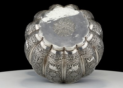 Lot 703 - Antique Anglo - Indian Silver bowl, Lucknow...