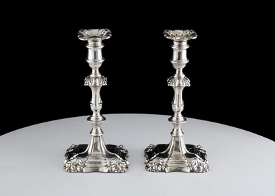 Lot 739 - Pair of late Victorian Sterling Silver...