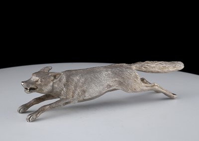 Lot 761 - Elizabeth II Sterling Silver model of a fox by...