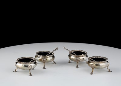 Lot 788 - Set of 4 Antique Victorian Sterling Silver...