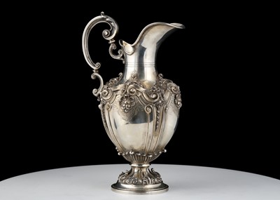 Lot 803 - Antique Portuguese Silver water jug / ewer...