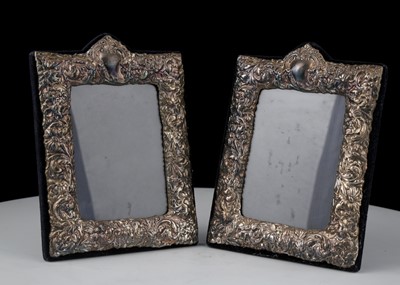 Lot 819 - Pair of Sterling Silver photograph frames...