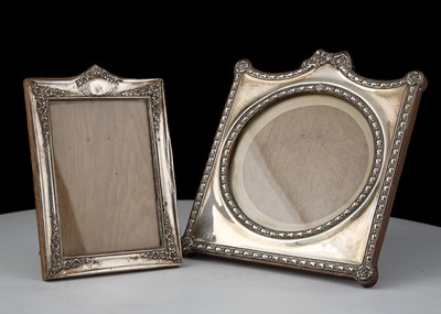 Lot 820 - Two Antique Sterling Silver photograph frames...