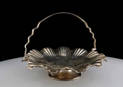 Lot 851 - Antique Victorian Sterling Silver bread basket...