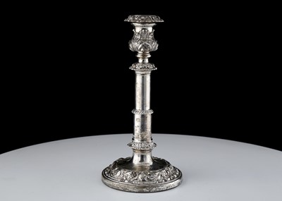 Lot 854 - Antique George IV Sterling Silver candlestick...