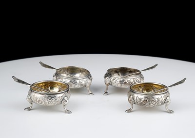 Lot 664 - Pair of Antique George III Sterling Silver...