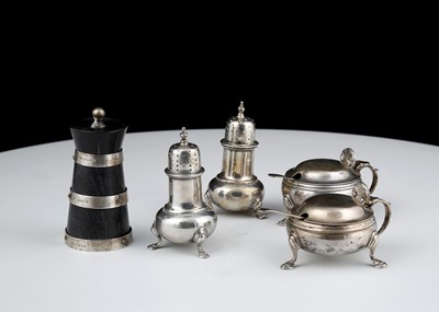 Lot 665 - Antique George V Sterling Silver four piece...