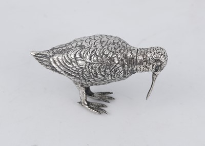 Lot 720 - Antique Continental Sterling Silver bird...