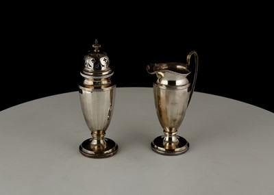 Lot 856 - Antique George V Sterling Silver sugar castor...