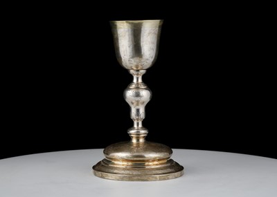 Lot 857 - Antique 19th Century Silver communion chalice...