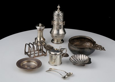 Lot 862 - A mixed lot of Antique Sterling Silver and...