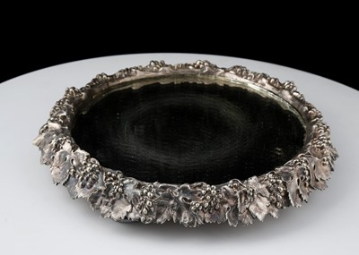 Lot 870 - Antique Silver Plated mirrored centrepiece by...