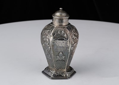 Lot 875 - Rare Antique Britannia Silver Queen Anne tea...